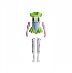 Japanese Anime Girl Spandex Swimwear Racing Suit Wet Suit Race Queen Costume-17