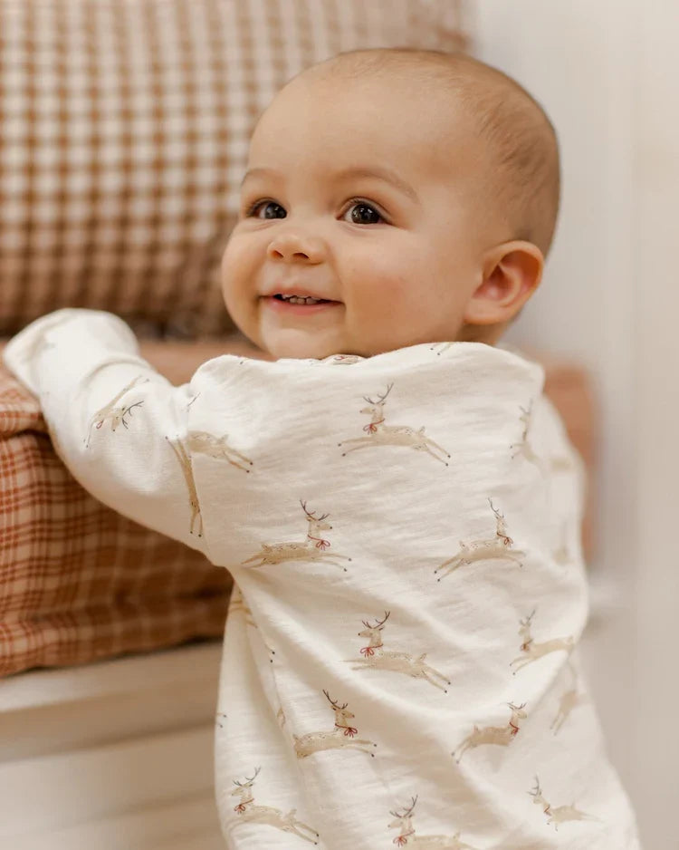 Long Sleeve Tee + Pant Set | Reindeer | Rylee & Cru-3