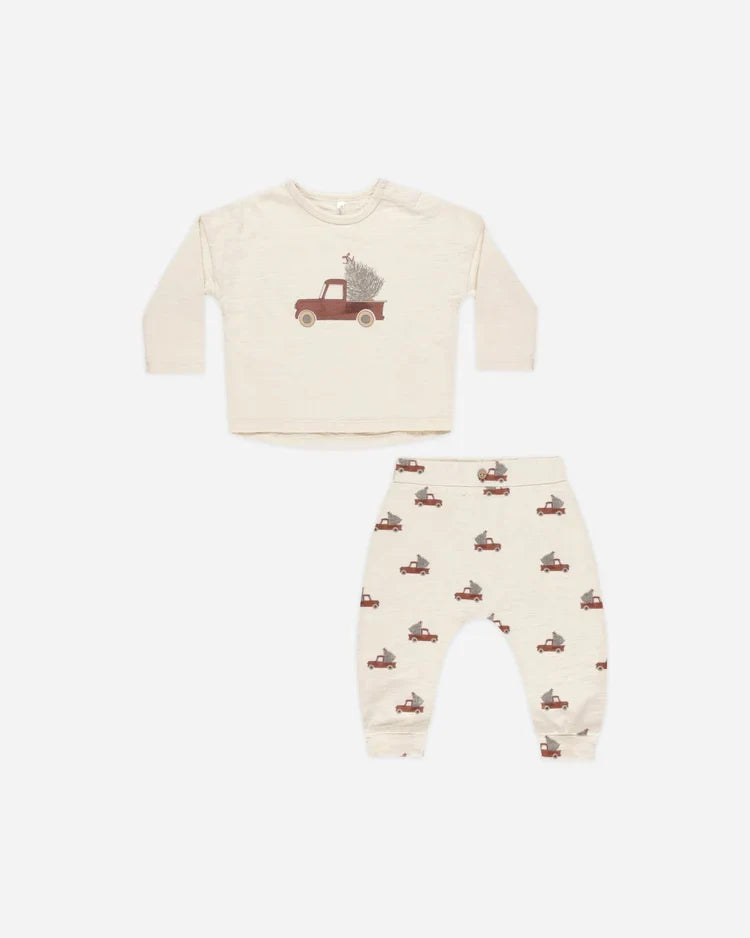 Long Sleeve Tee + Pant Set | Trucks | Rylee & Cru-3