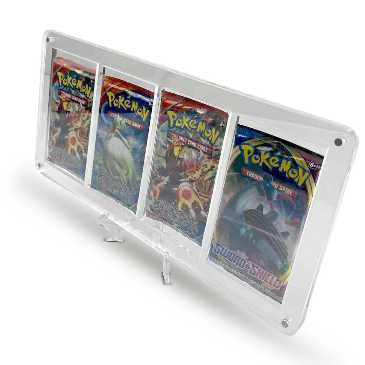 EVORETRO Magnetic Acrylic Booster Pack Display Case 4-Slot-6