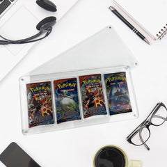 EVORETRO Magnetic Acrylic Booster Pack Display Case 4-Slot-9