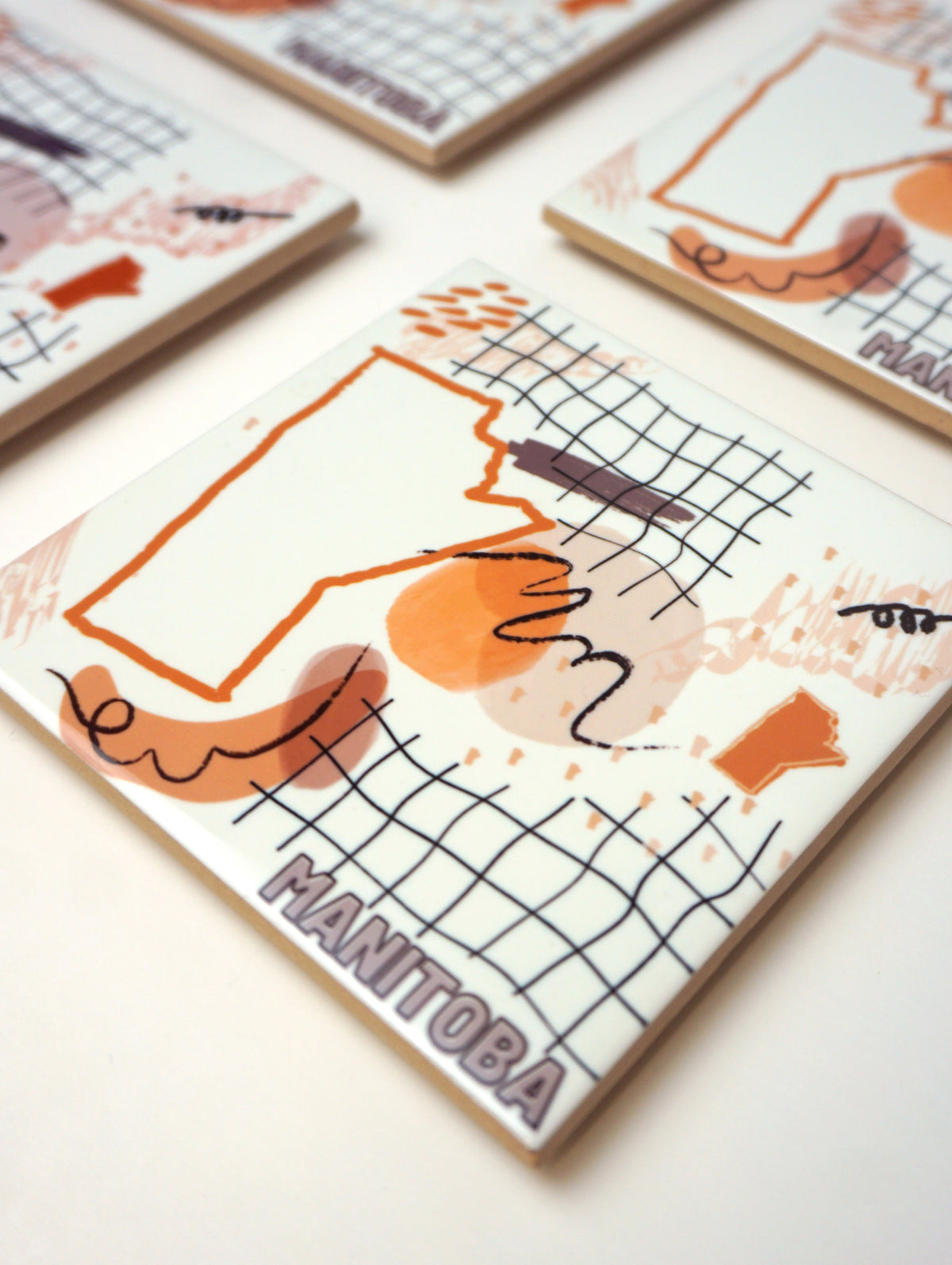 Manitoba Line Art Coaster-1