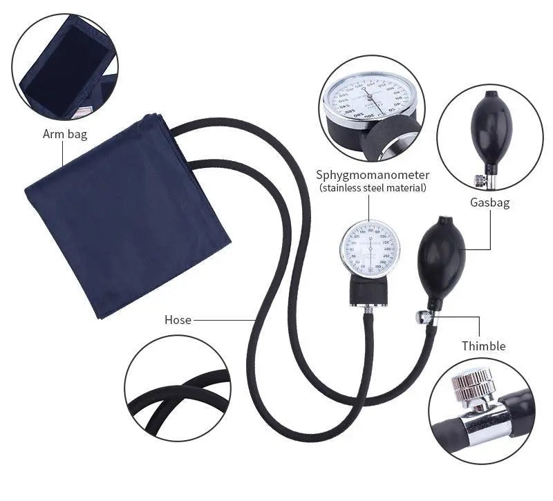 Manual Blood Pressure Kit | Manual Aneroid Sphygmomanometer-4