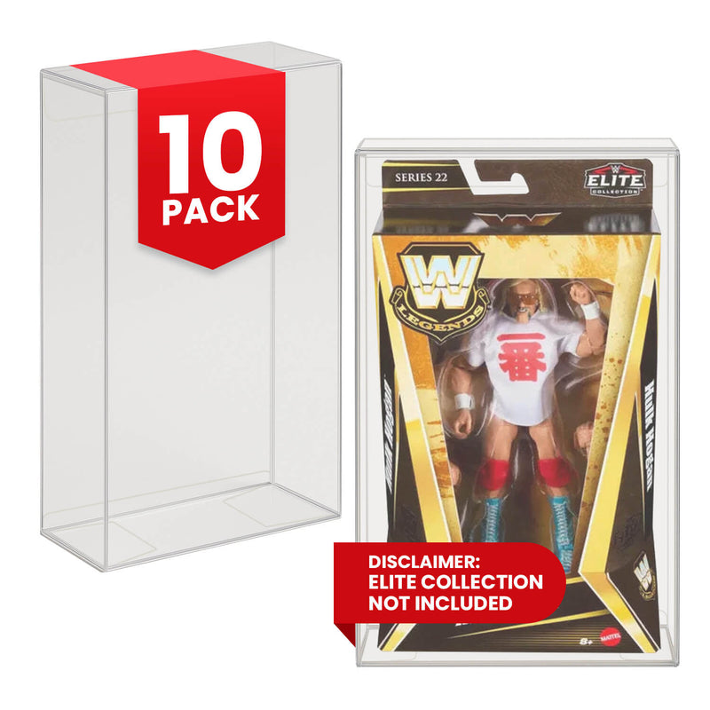 Mattel WWE Legends Series 22 EVORETRO PET Protectors (0.40 mm, 10-Pack)-1