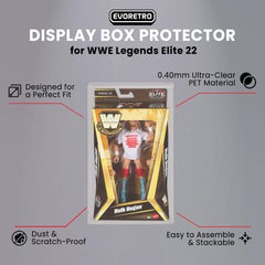 Mattel WWE Legends Series 22 EVORETRO PET Protectors (0.40 mm, 10-Pack)-5