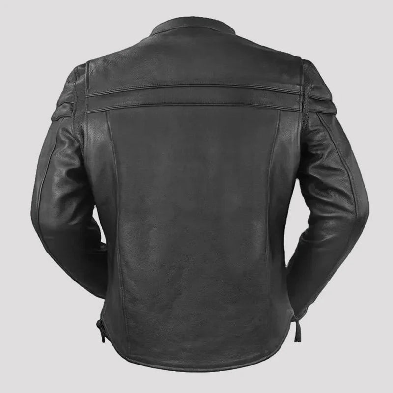 Open Road Men's Maverick Leather Motorcycle Jacket-2