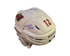 Matthew Boldy Autographed Minnesota Wild Bauer White Replica Helmet-1