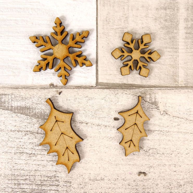 Forever Florals - Deck The Halls MDF Shapes-1