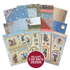 Meadow Hares At Wintertime Luxury Topper Collection-1
