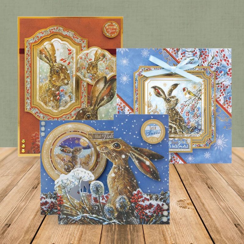 Meadow Hares At Wintertime Luxury Topper Collection-2