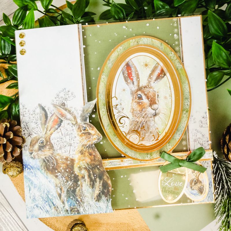 Meadow Hares At Wintertime Luxury Topper Collection-4