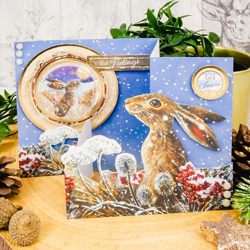 Meadow Hares At Wintertime Luxury Topper Collection-6