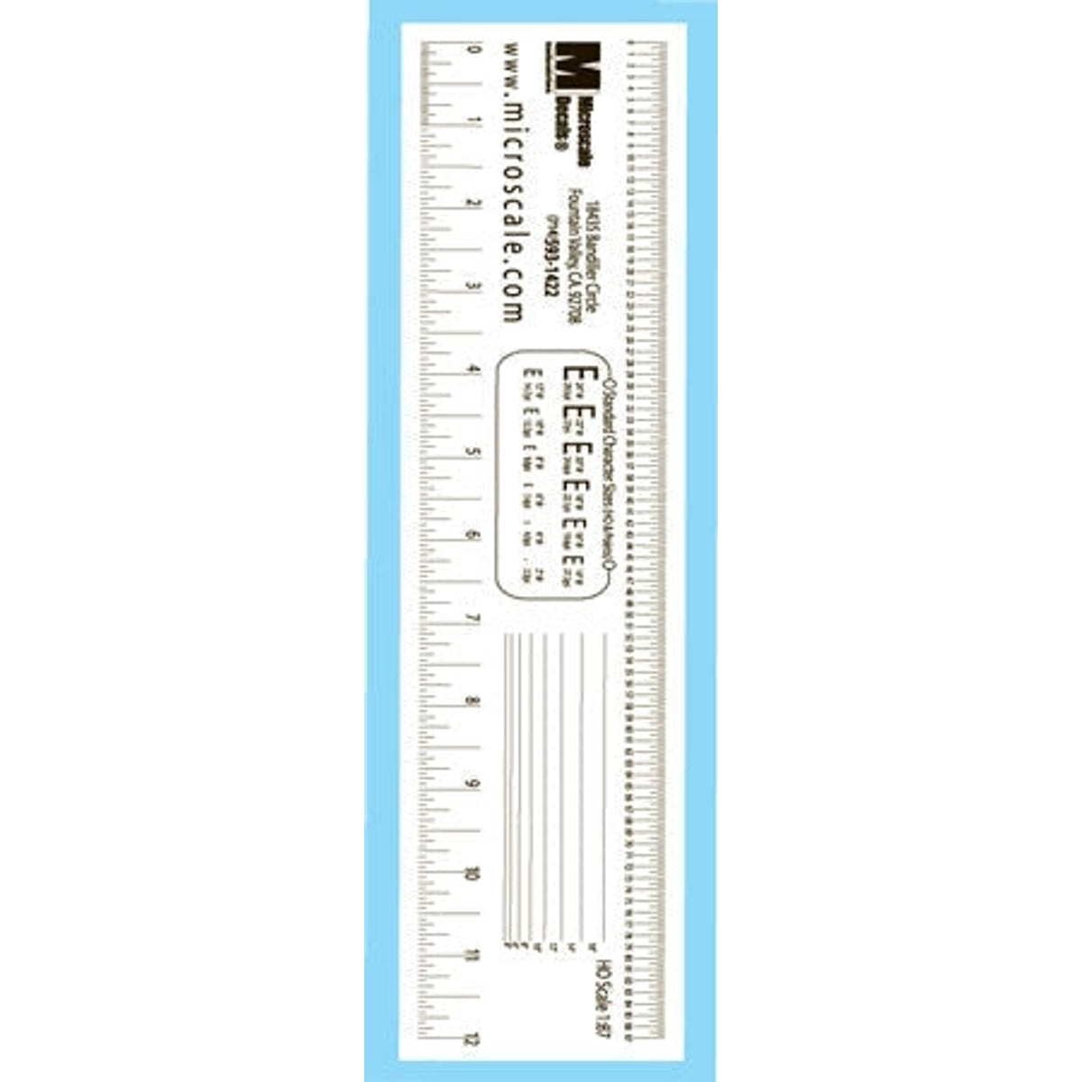 Microscale Clear HO Scale Ruler-1