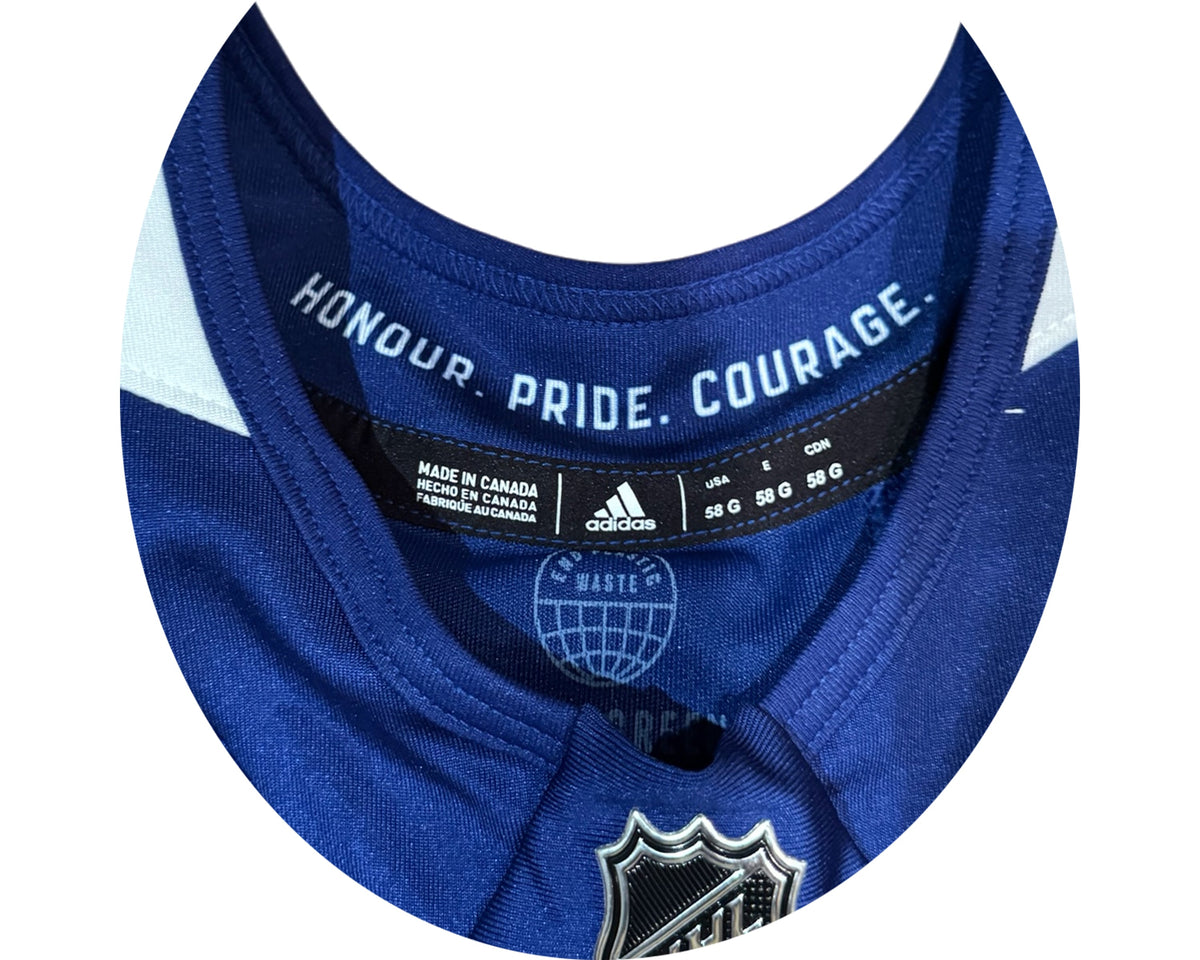 Joseph Woll Autographed Toronto Maple Leafs Home Blue Adidas MIC Jersey Multi-Inscribed-4