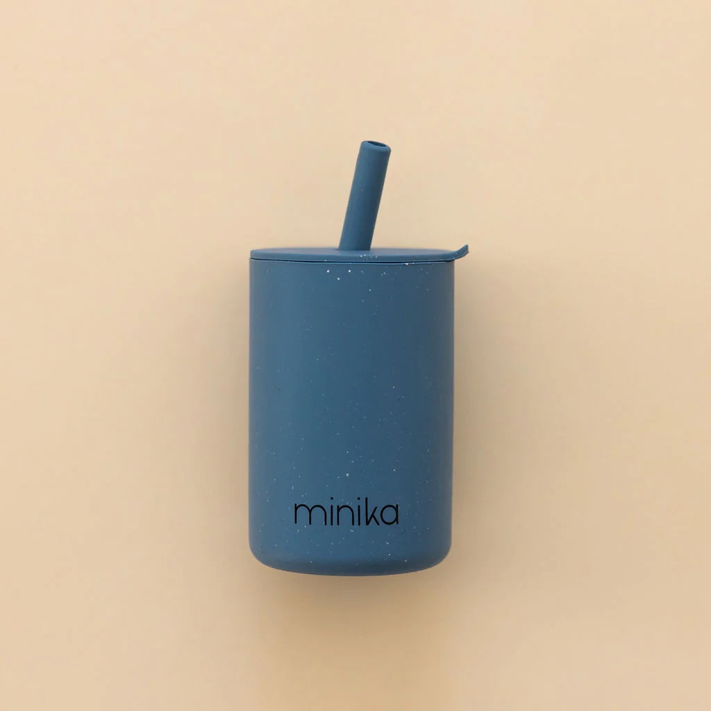 Silicone Straw Cup With Lid-9