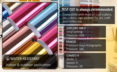 TeckWrap Mirror Chrome Adhesive Vinyl - Silver | Elevate Your Crafts with Lustrous Brilliance-2