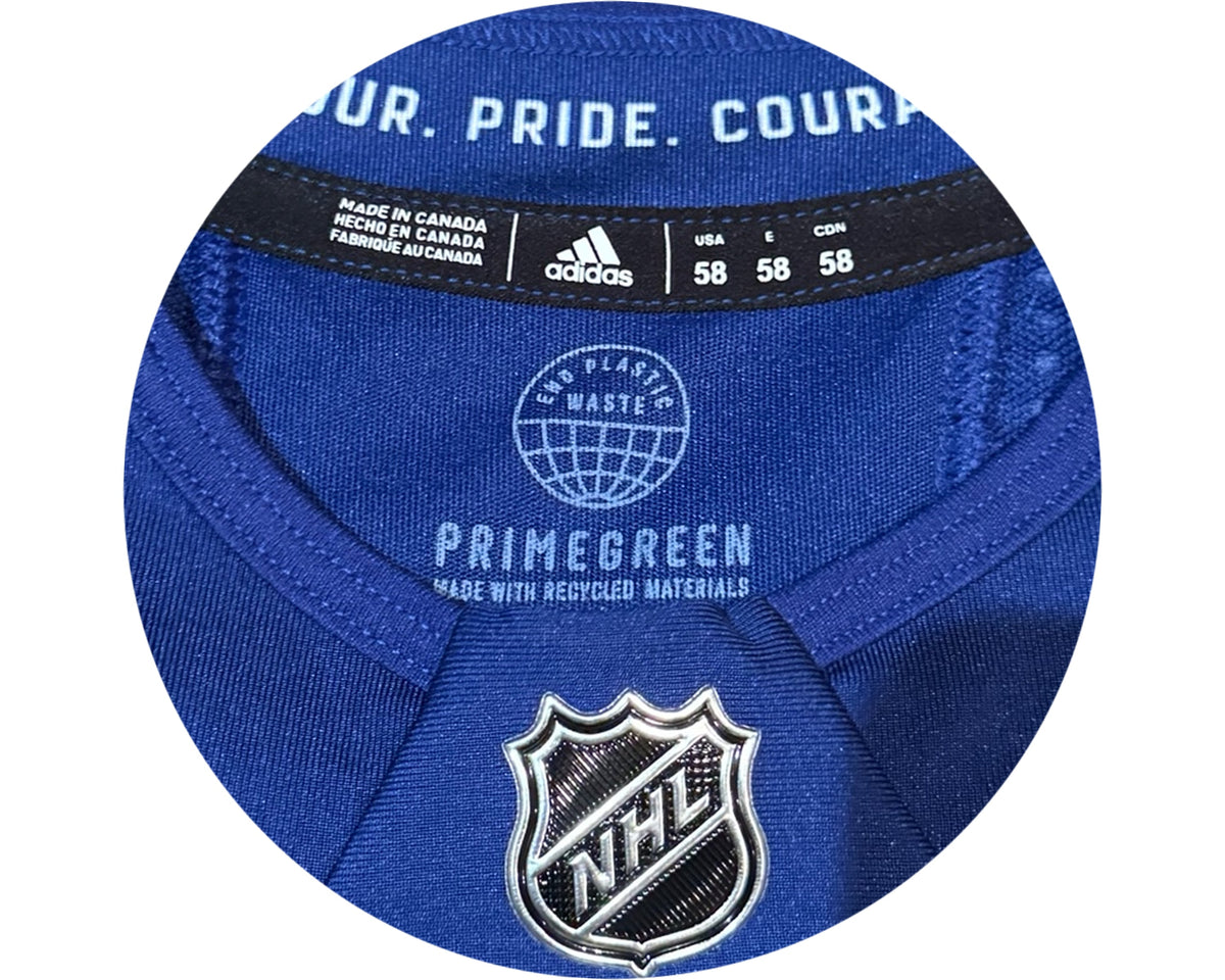 Matthew Knies Autographed MIC Toronto Maple Leafs Home Blue Adidas Pro Jersey-4