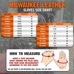 Open Road Men's Armored Gauntlet Leather Motorcycle Gloves-11