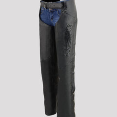 BOL/Open Road Women's Suede Wing Design Leather Chaps-4