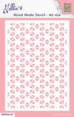 Nellie's Choice Mixed Media Stencil A6 Size - Star-2-1