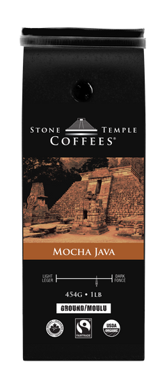 Mocha Java - Ground, Medium Roast, Certified Organic OCIA/ Fairtrade Coffee 1lb/454g-2
