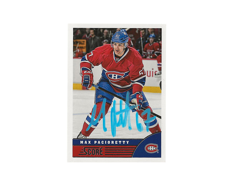Max Pacioretty Autographed 2013-14 Panini Score #254 Hockey Card-1