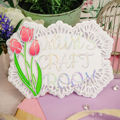 Moonstone Dies - Lace Edged Floral Frame-4