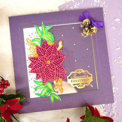 Moonstone Dies - Poinsettia Garland Edge It-5