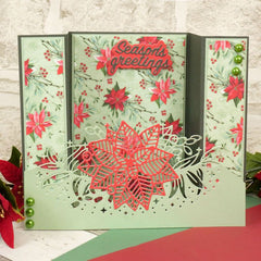 Moonstone Dies - Poinsettia Garland Edge It-4