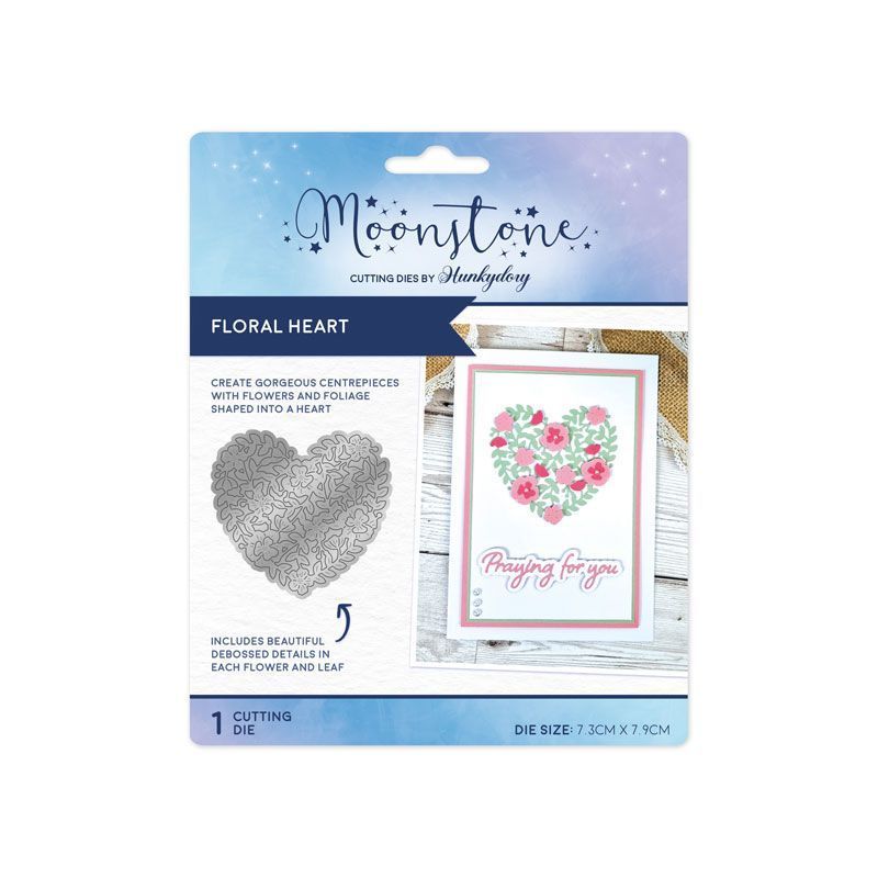 Moonstone Dies - Floral Heart-1