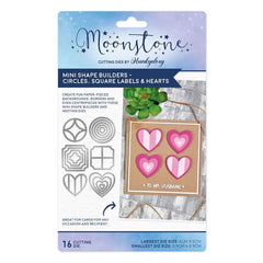 Moonstone Dies - Mini Shape Builders - Circles, Square Labels & Hearts-1