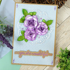 Moonstone Dies - Dimensional Flowers - Rose-3
