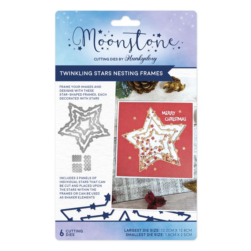 Moonstone Dies - Twinkling Stars Nesting Frames-1