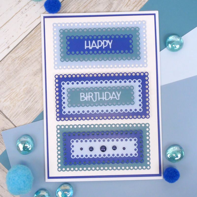 Moonstone Dies - Scalloped Dots Nesting Dies - Rectangles-3