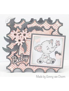 Nellie's Cuties Clear Stamp Elephant-2