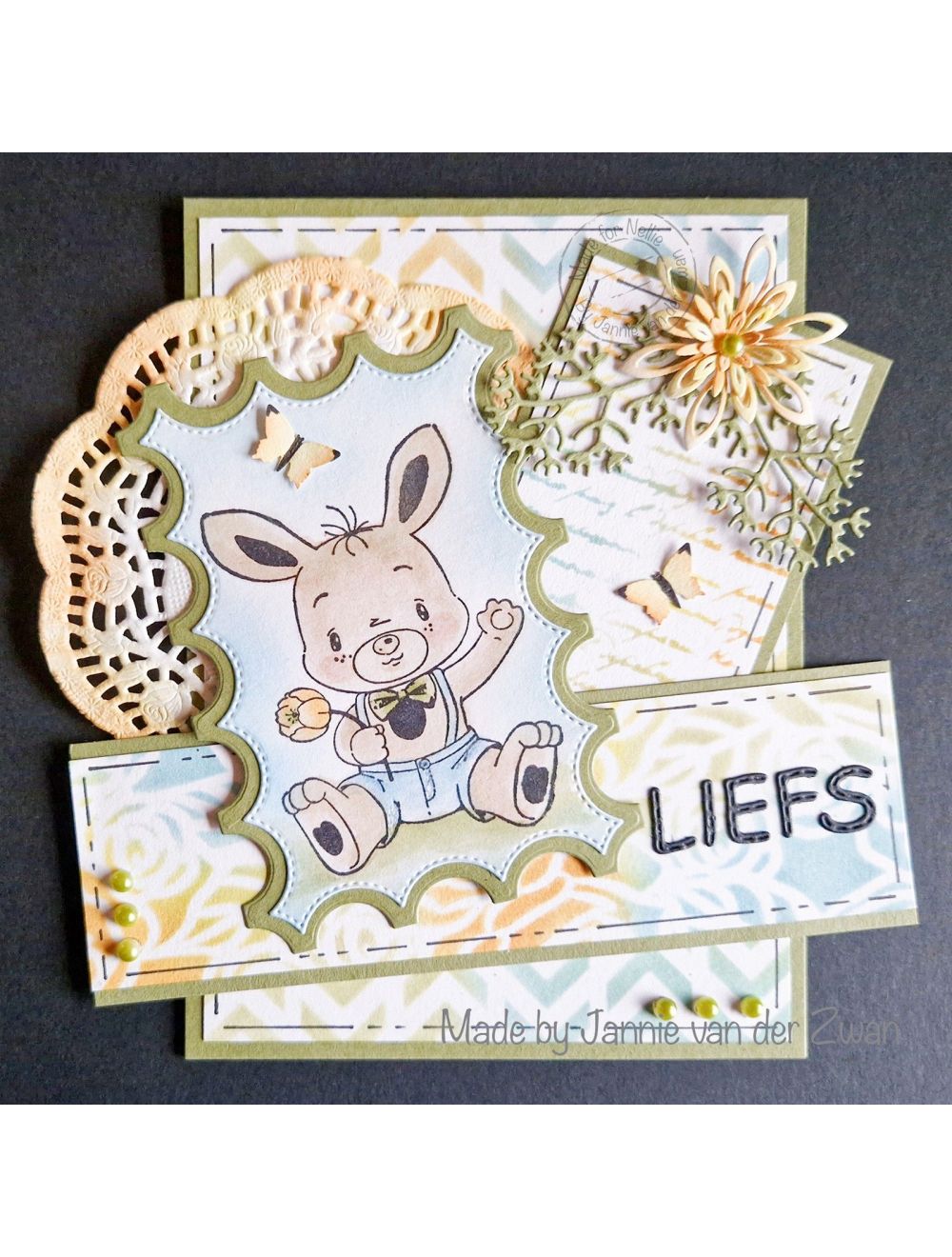 Nellie Snellen • Nellie's Cuties Tampon Transparent Lapin-3