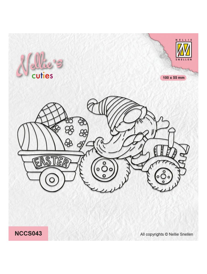 Nellie Snellen • Nellie's Cuties Tampon Transparent Gnome de Pâques sur-1