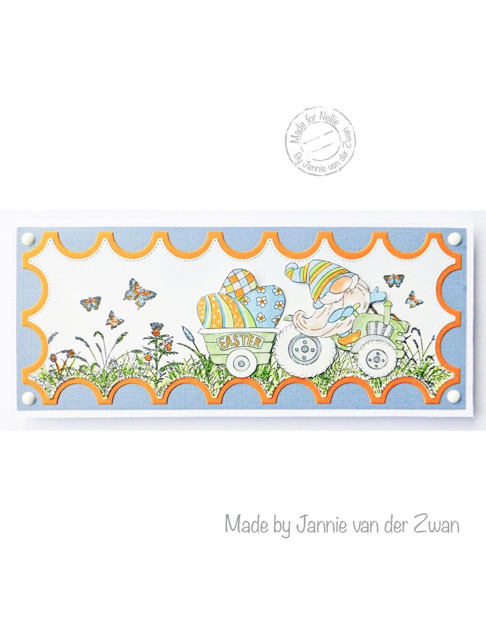 Nellie Snellen • Nellie's Cuties Tampon Transparent Gnome de Pâques sur-2