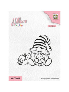 Nellie's Cuties Clear Stamp Easter Gnome 50x70mm-1