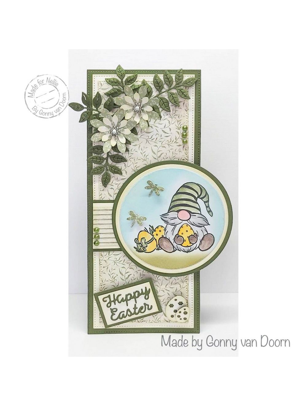 Nellie's Cuties Clear Stamp Easter Gnome 50x70mm-2