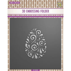 Nellie Snellen • 3D Embossing Folder Doodle Egg-1