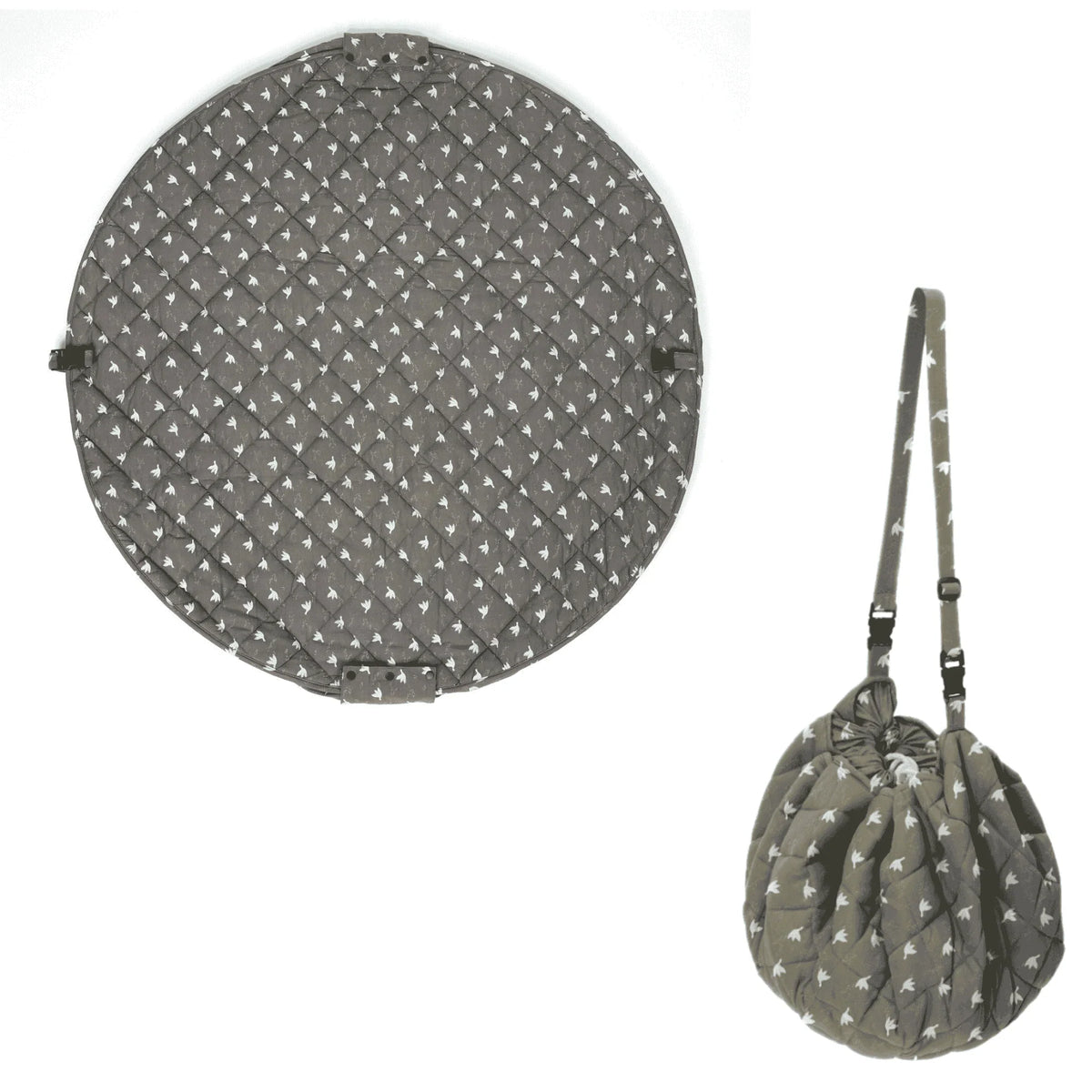 Organic Soft Babymat & Bag | Birds | play&go-1
