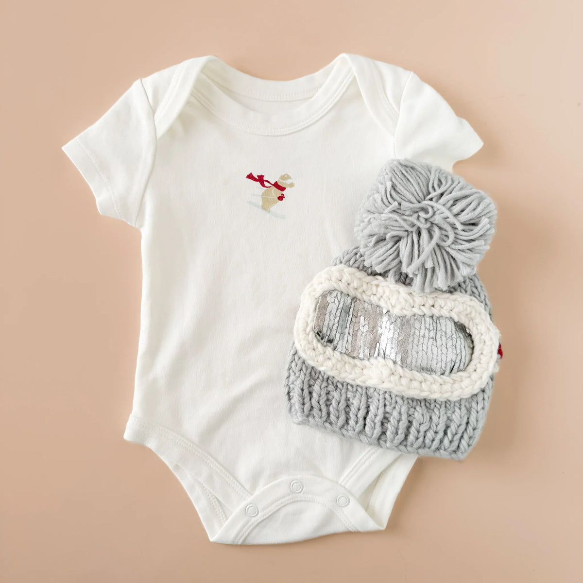 Ski Goggles Beanie | Bowie Grey | The Blueberry Hill-2