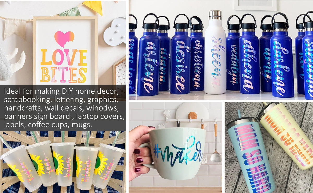 TeckWrap Opal Adhesive Vinyl - Hyacinth Blue | Dazzling Chrome Finish | Ideal for DIY Projects-3
