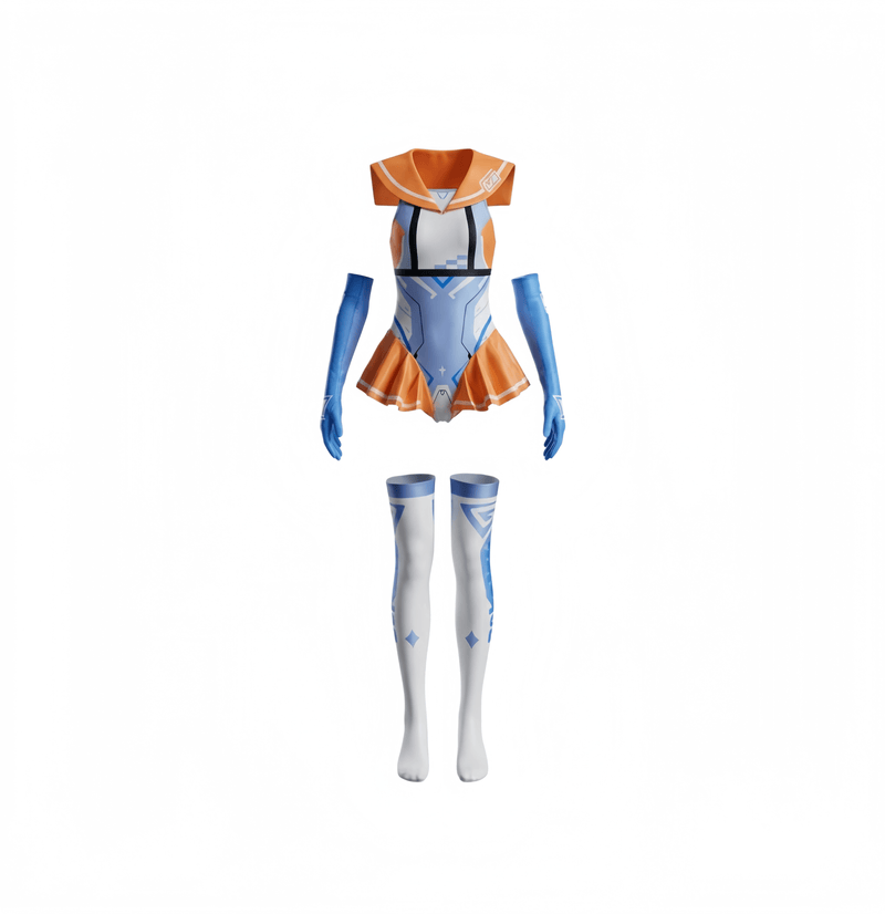 Japanese Anime Girl Spandex Swimwear Racing Suit Wet Suit Race Queen Costume-18