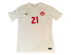 Jonathan Osorio Autographed Canada Men's National Team Nike Replica White Jersey-3