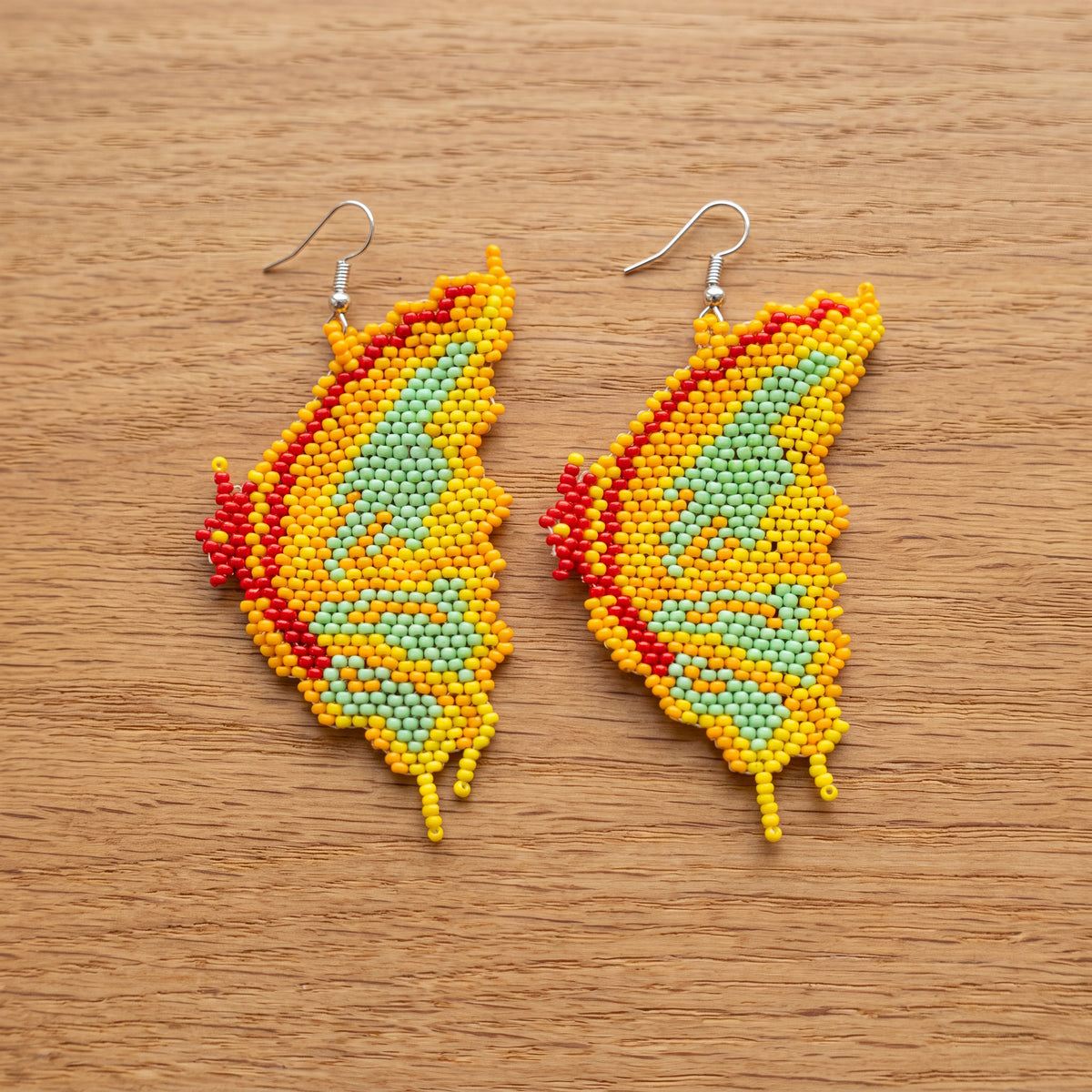 Beaded Butterfly Earrings — Harvest Colourways