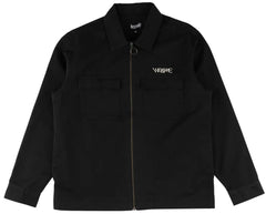 Welcome 'Paladin W/ Patch' L/S Twill Zip Shirt - Black-1