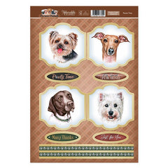 Pawty Time Card Topper Sheet-1