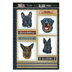 Yappy Birthday Card Topper Sheet-1